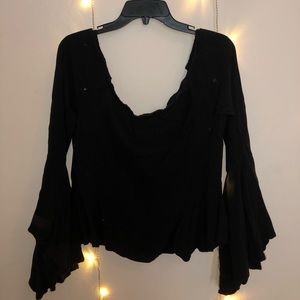 Off the shoulder flowy top